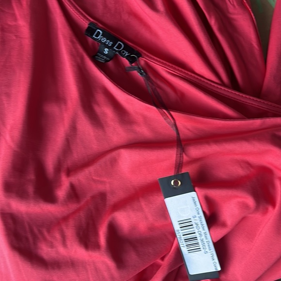 NWT Baltic Born One Shoulder Pink Coral Dress Size Small - Picture 2 of 3